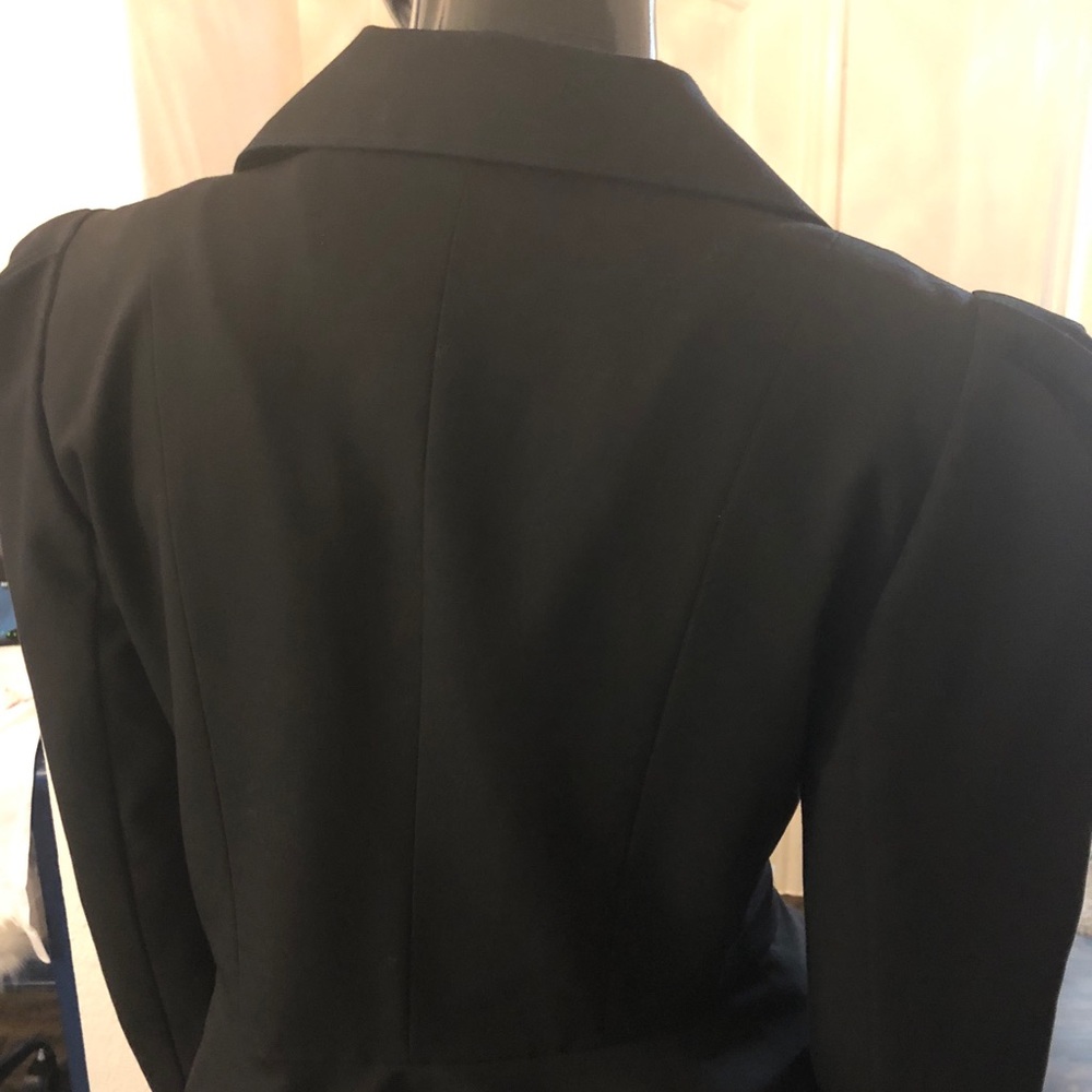 Arden B Luxe cropped Peplum blazer jacket